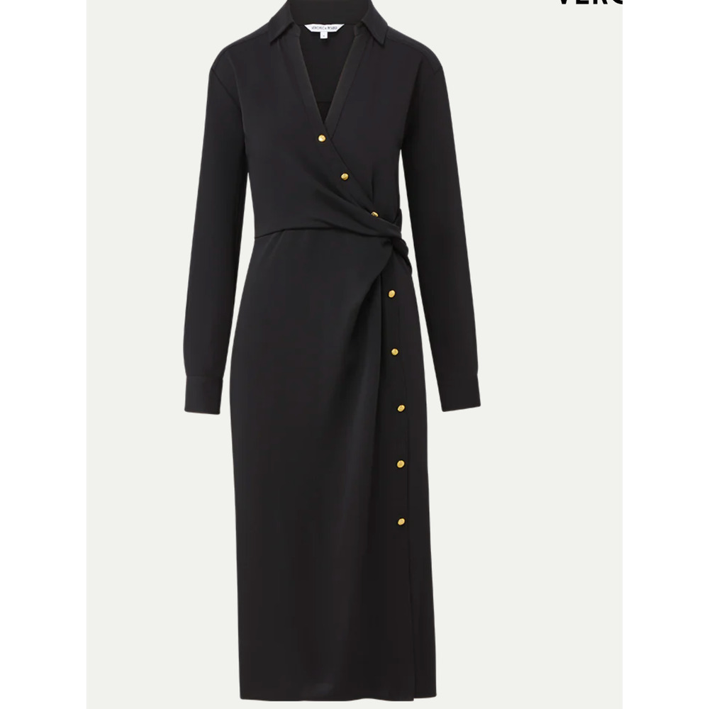 Veronica Beard Wright Midi Button Down Collared Dress US 6 - Picture 2 of 12